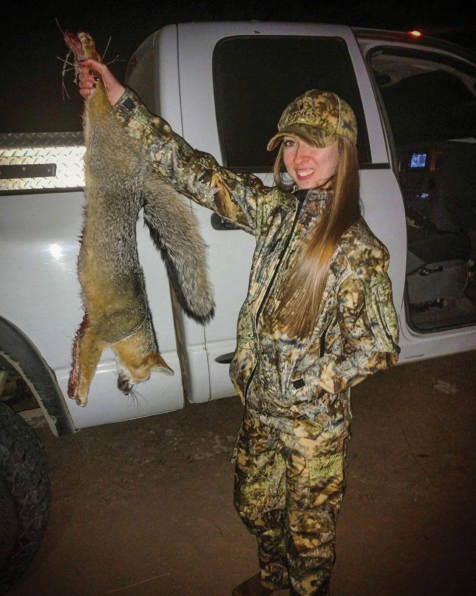 This fox was taken at night at a distance of only 30 yards. Most animals are bolder at night, making for easier prey for the predator hunter.